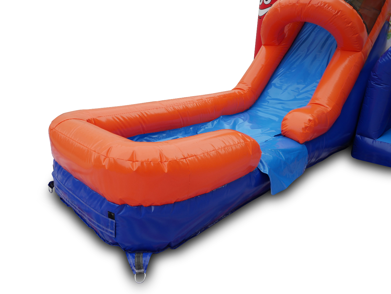 Slide Pool View of 4in1 Crayon Bounce House Combo