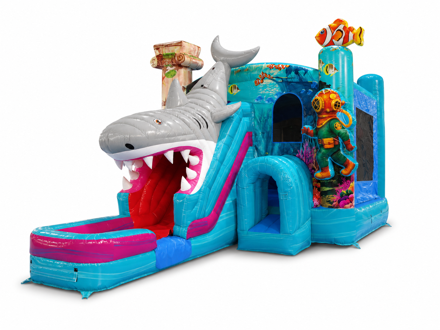 Front Right View of 4in1 Atlantis Underwater Adventure Combo Wet/Dry