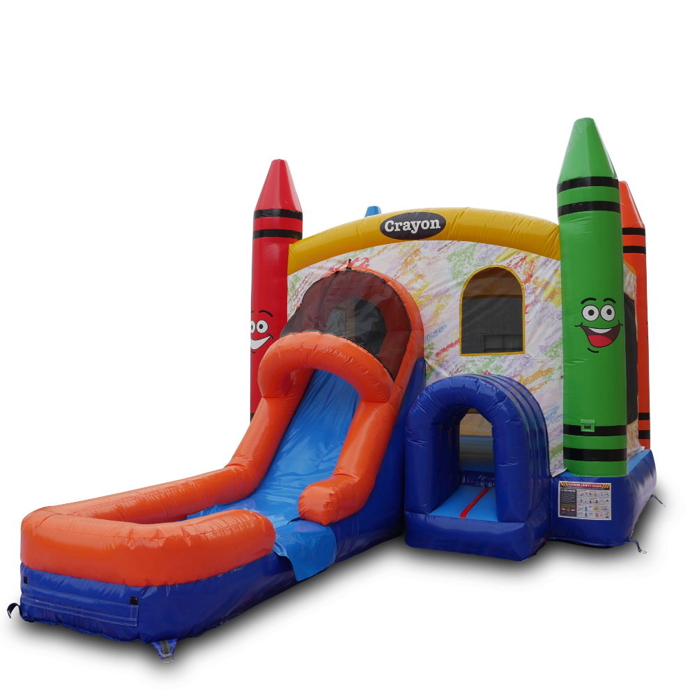 Crayon Bounce House Waterslide for Sale