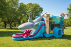 Outside View 5in1 Atlantis Underwater Adventure Dual Lane Inflatable Bounce House Combo - HullaBalloo Sales