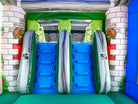 Dual Lane Climbers for 5in1 Gaming Pixel Bounce House Combo | HullaBalloo Sales
