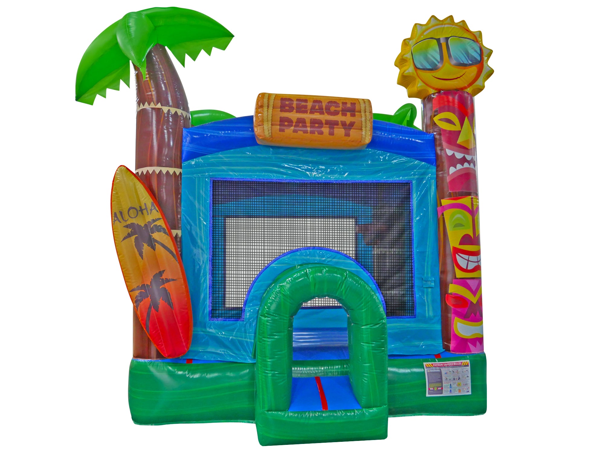 Aloha Bounce House 13, Tropical Themed Inflatable Bouncer