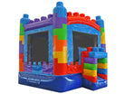 Front Right View of Blocks Bounce House 13 | HullaBalloo Sales