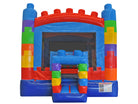 Front View of Building Blocks Bounce House 13x13| HullaBalloo Sales