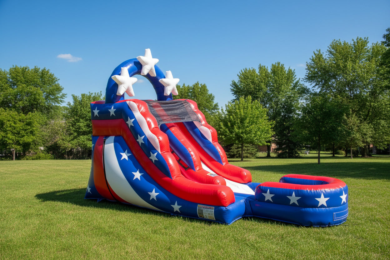 USA themed waterslide for sale