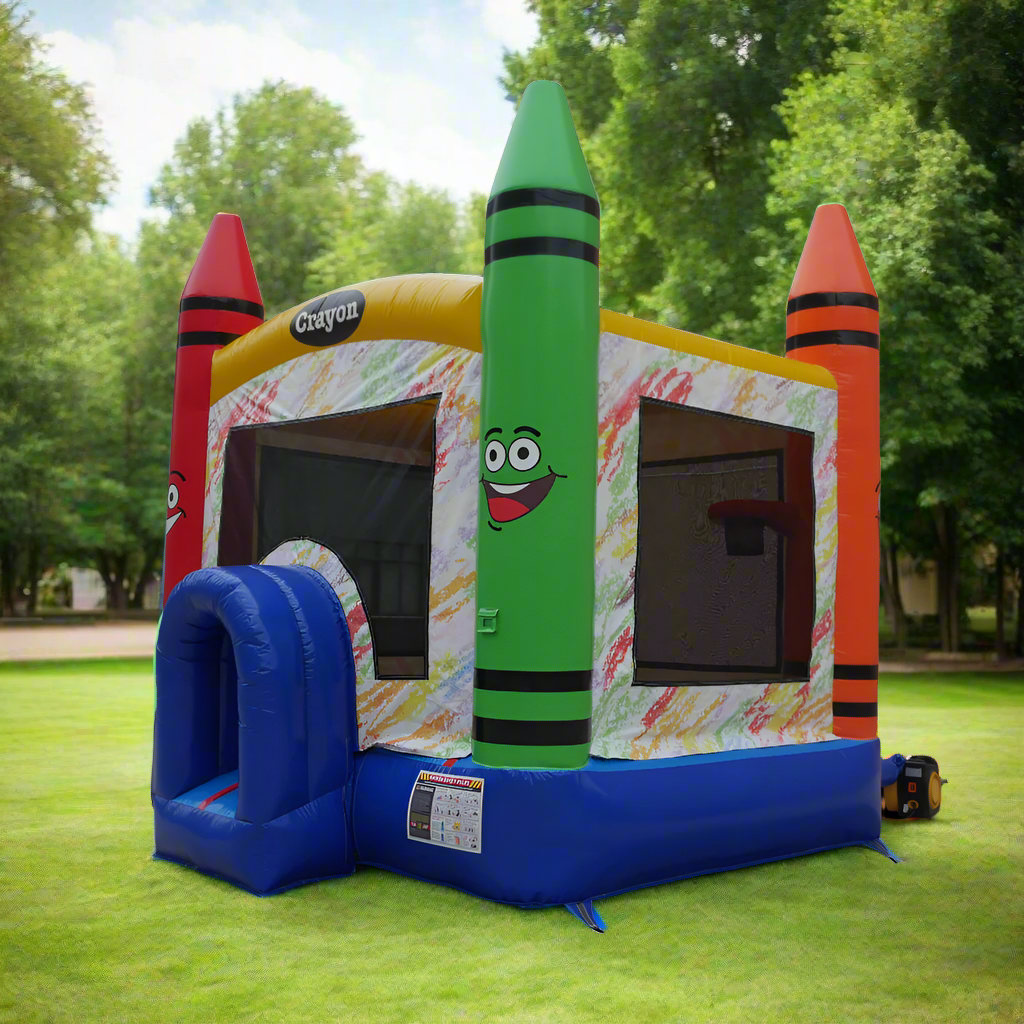 Crayon Bounce House 13 - HullaBalloo Sales