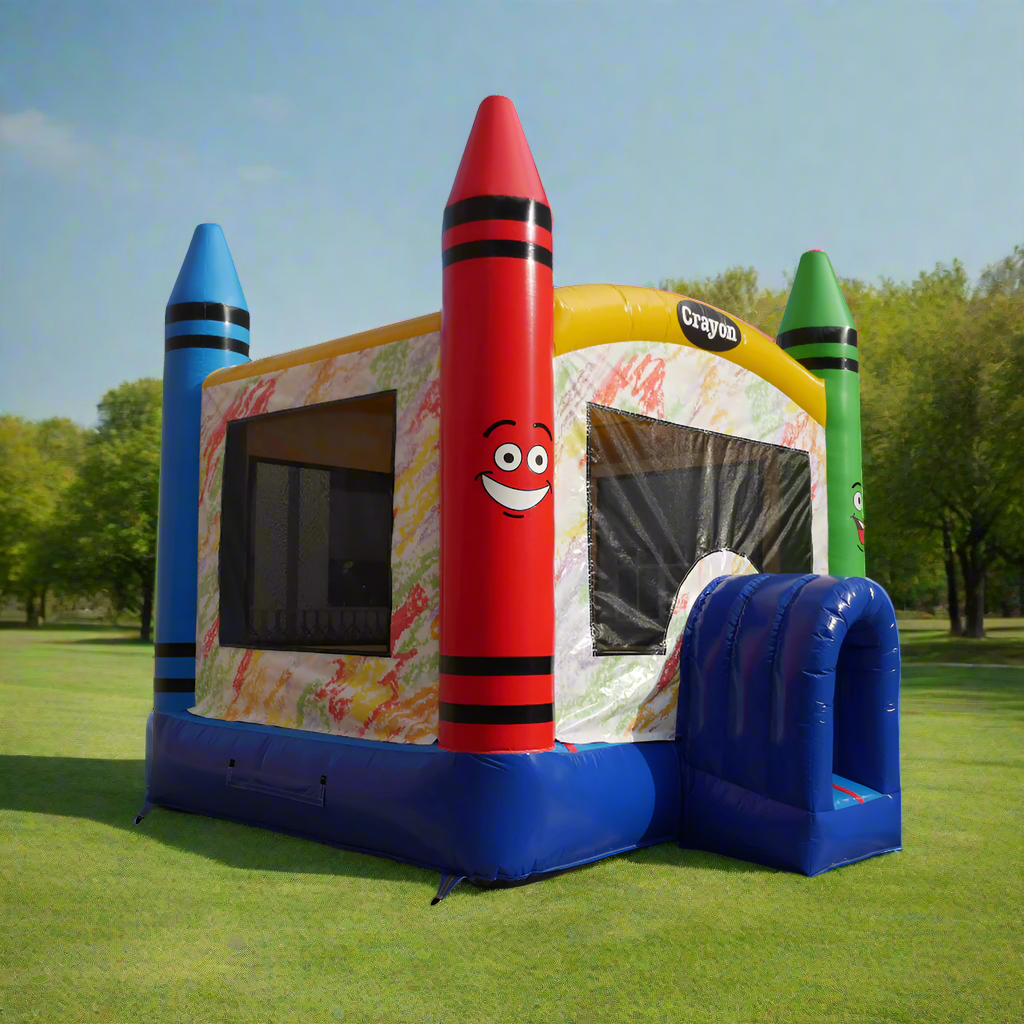 Crayon Bounce House 15 - HullaBalloo Sales