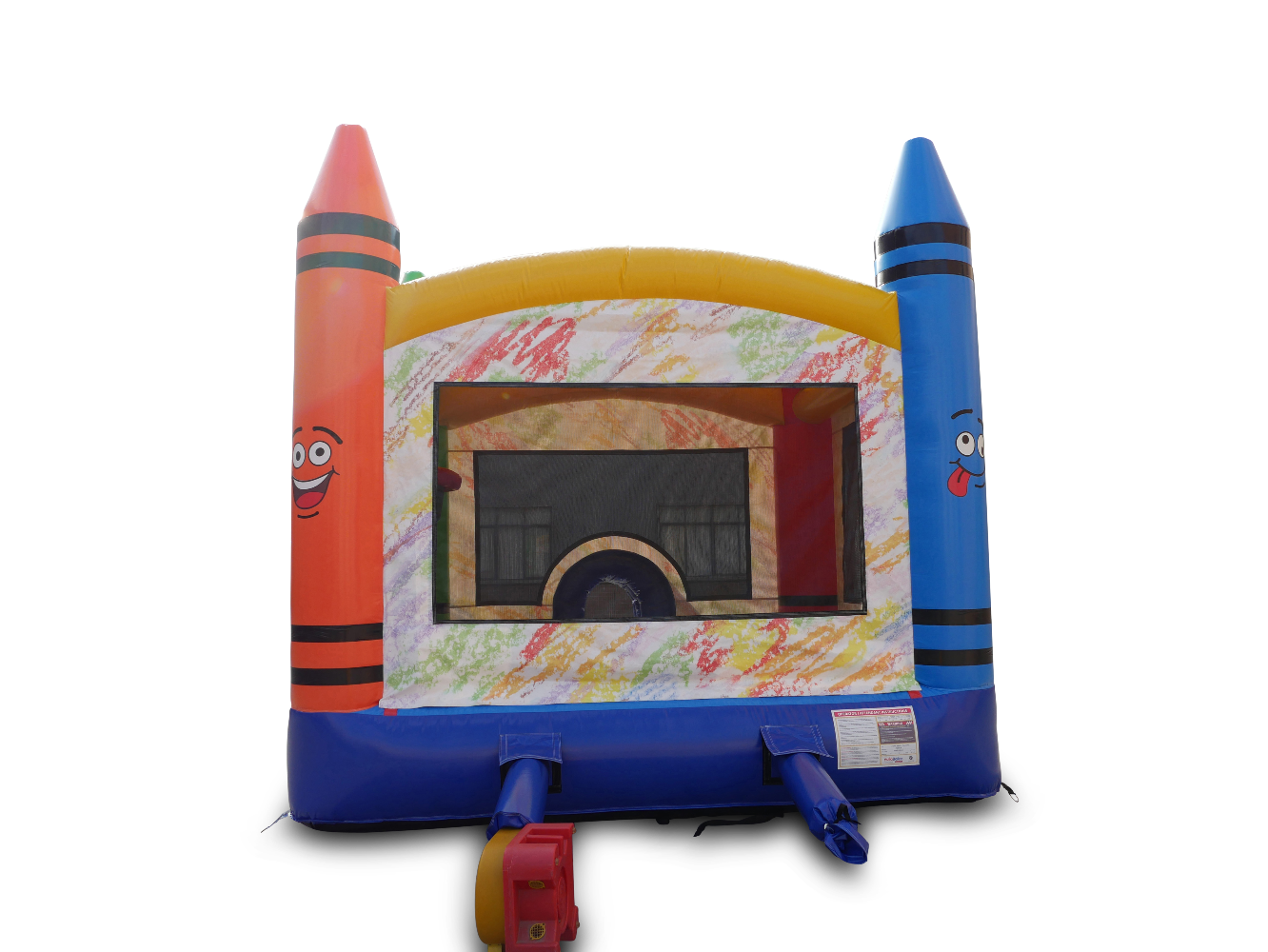 Large Crayon Bounce House for sale