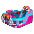 Front Left View of Enchanted Playground Inflatable Combo | HullaBalloo Sales