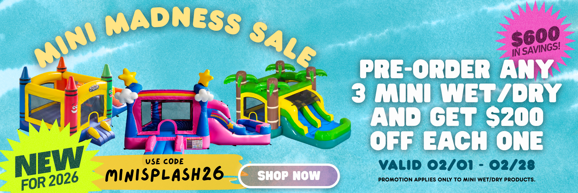 Bounce and Waterslide Promotion