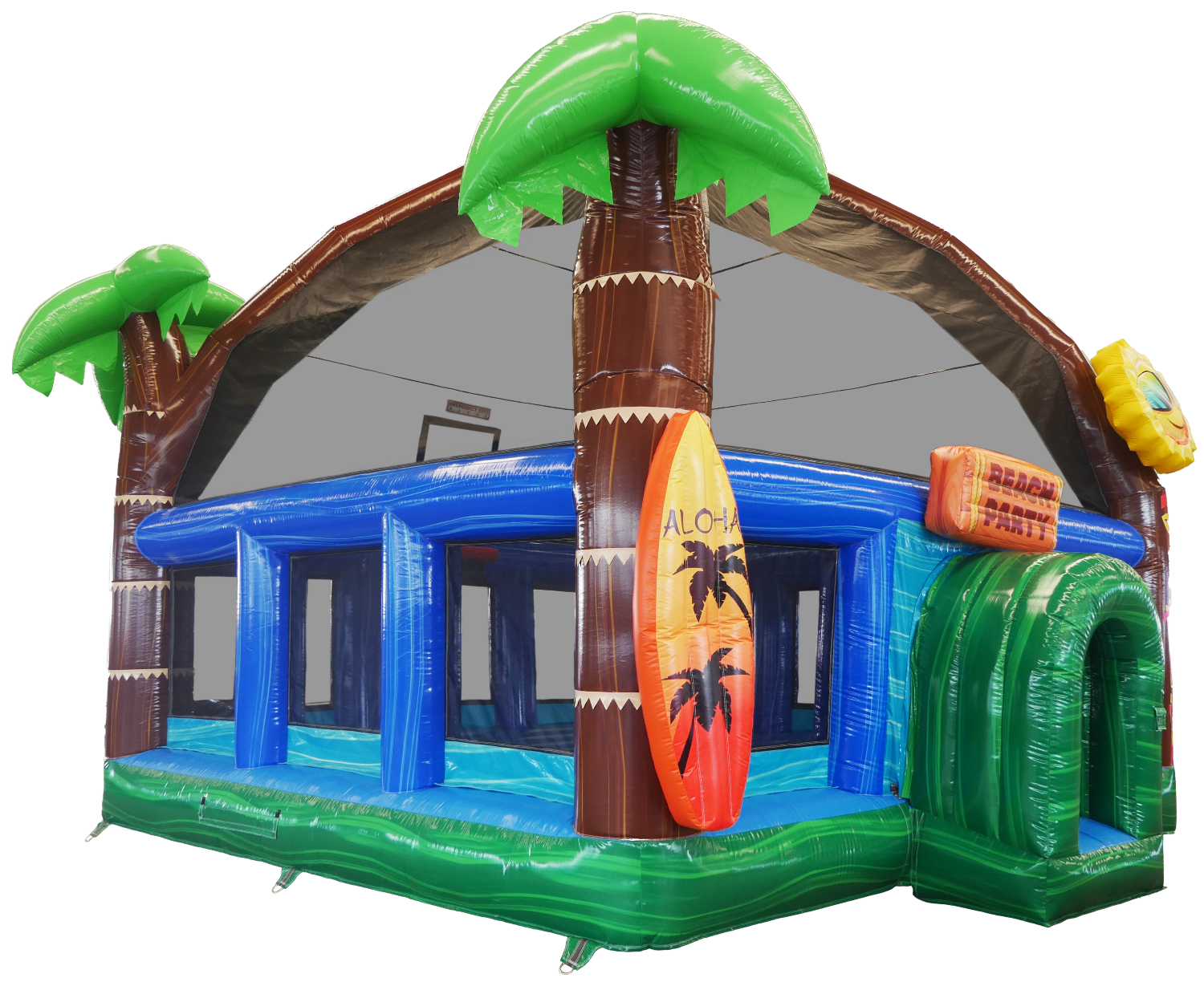 jumbo aloha tropical bounce house