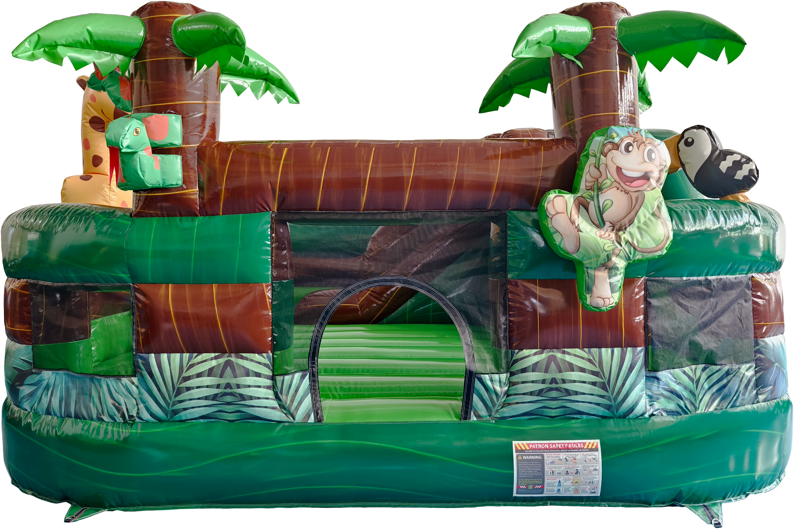 Front View of Jungle Playground Combo | HullaBalloo Sales