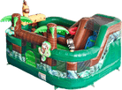 Jungle Playground Bounce and Slide Inflatable Combo | HullaBalloo Sales