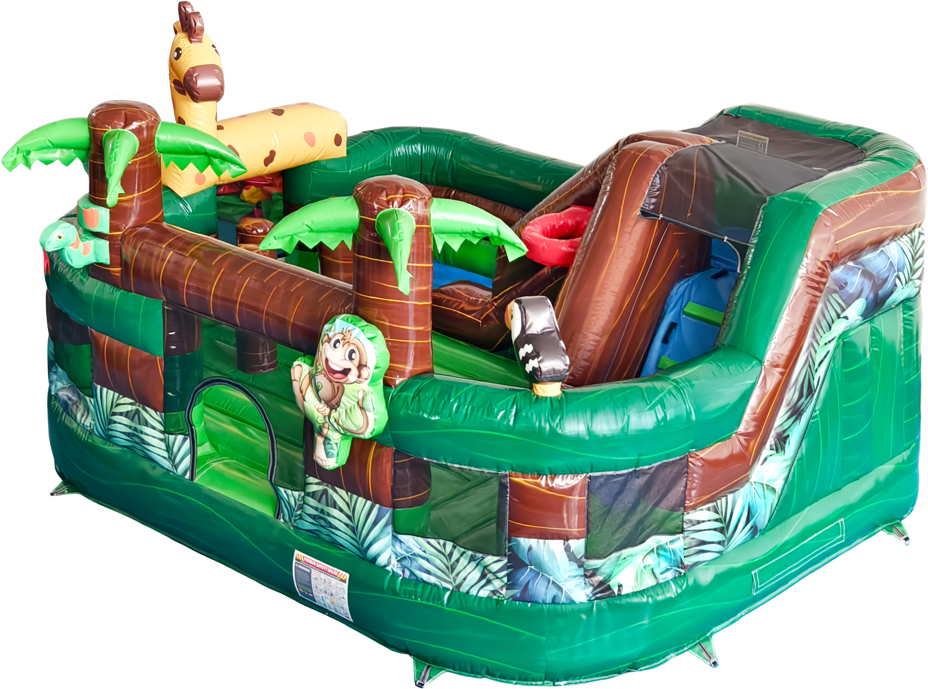 Jungle Playground Bounce and Slide Inflatable Combo | HullaBalloo Sales