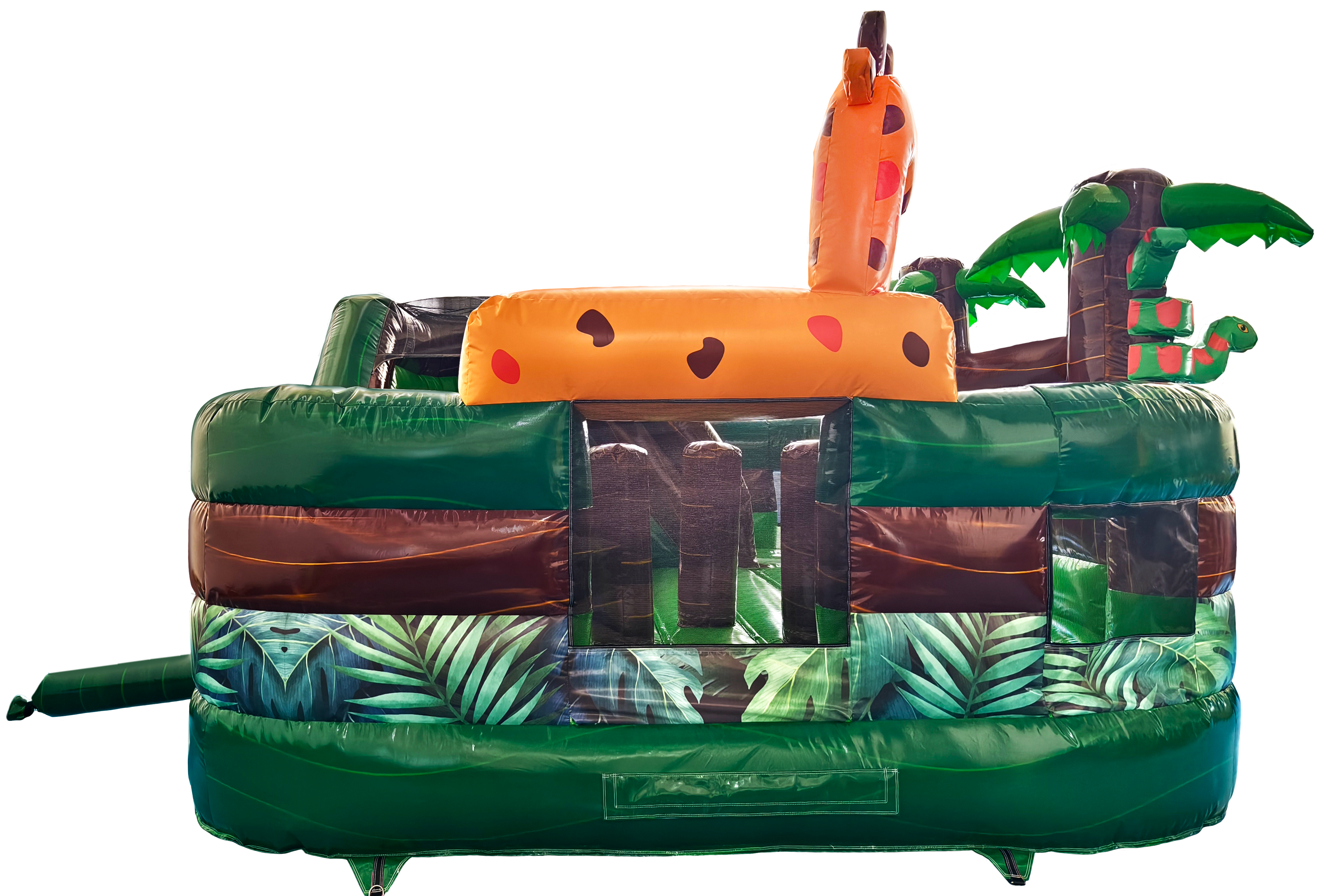 Jungle Playground Combo Side View | HullaBalloo Sales