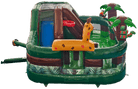 Side View of Jungle Playground Combo Inflatable | HullaBalloo Sales