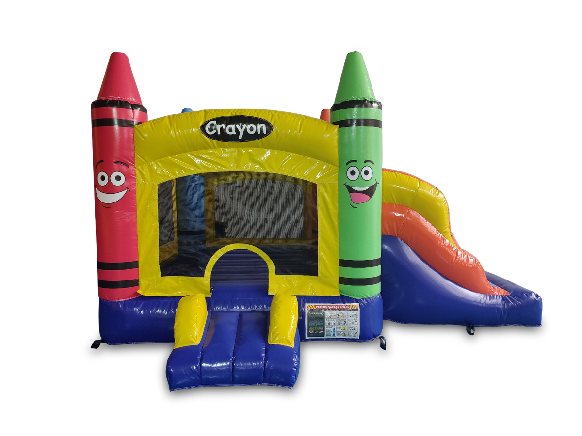 Mini Crayon Bounce House Slide