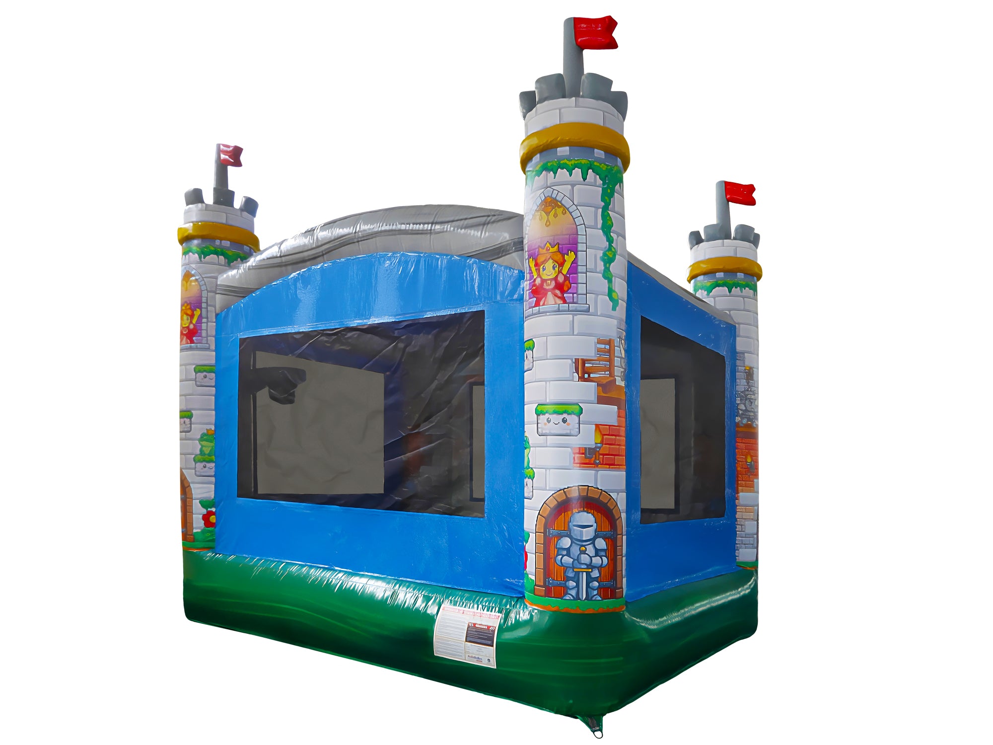Back Right View of Pixel Gaming Bounce House 13 - HullaBalloo Sales