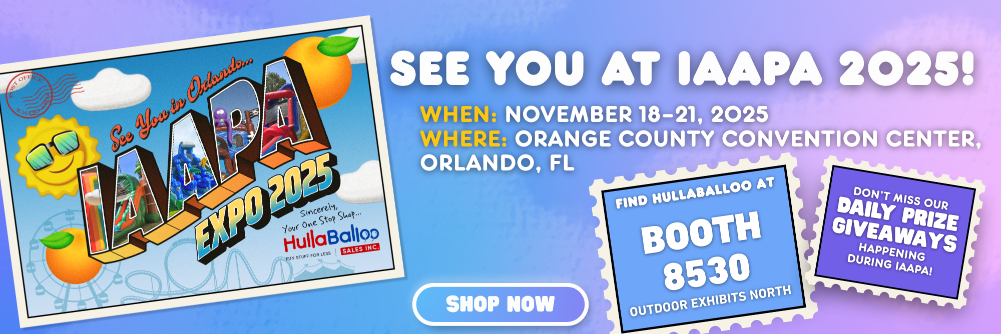 See You at IAAPA 2025 Desktop Banner