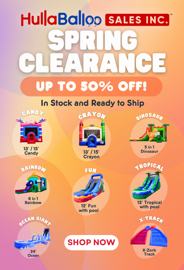 HullaBalloo Sales Bounce House Spring Clearance