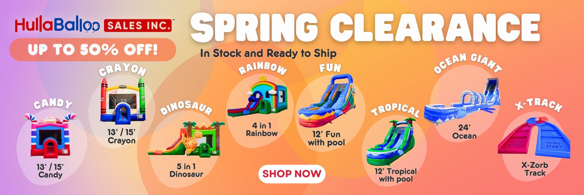 HullaBalloo Sales Bounce House Spring Clearance