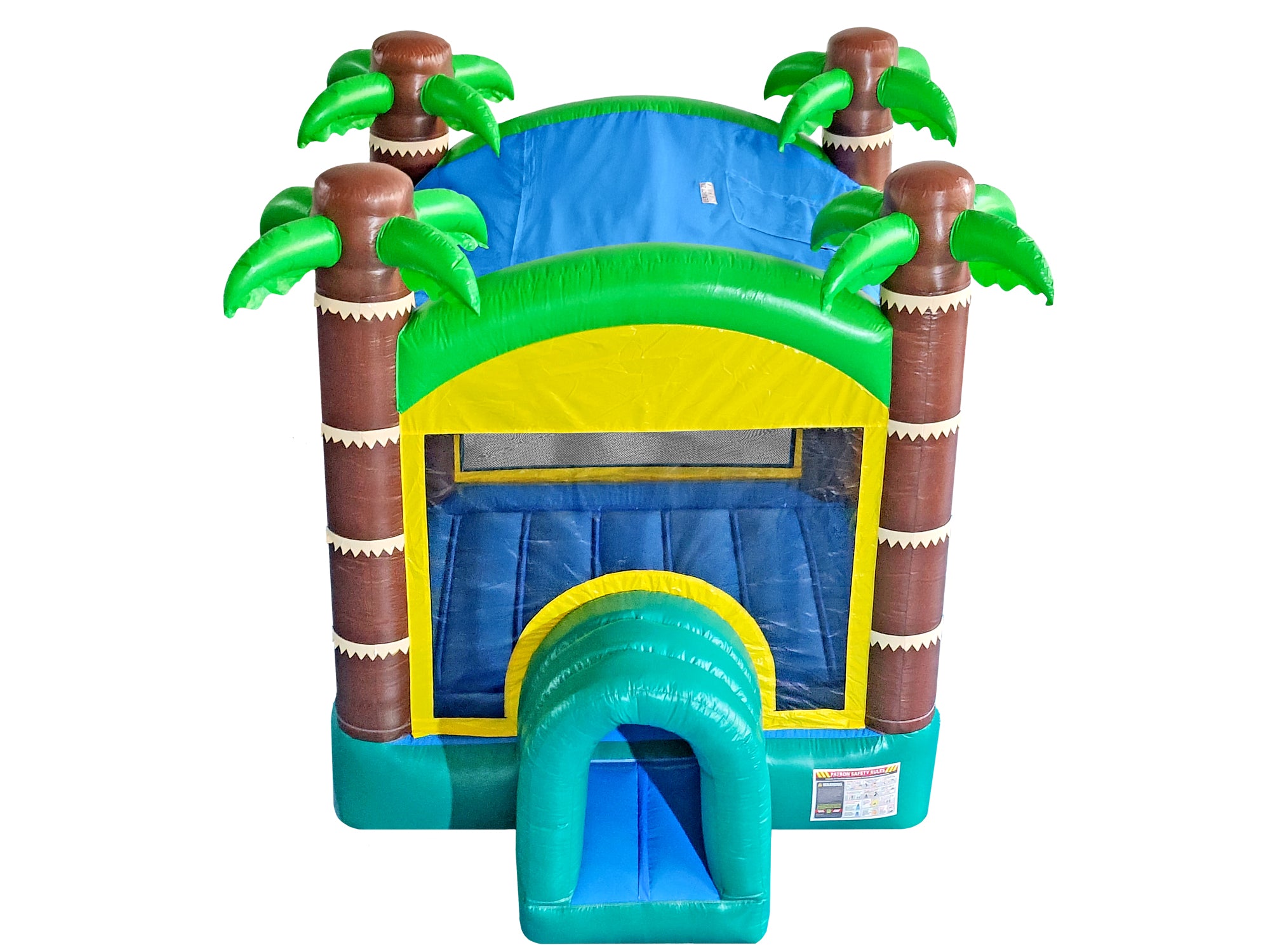 Commercial Crossover Tropical Bounce House 10 | HullaBalloo Sales
