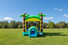 Outside View of 10-foot by 10-foot Commercial Crossover Tropical Bounce House - HullaBalloo Sales