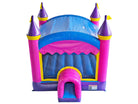Front Aerial View of 13-foot Commercial Crossover Princess Bounce House - HullaBalloo Sales