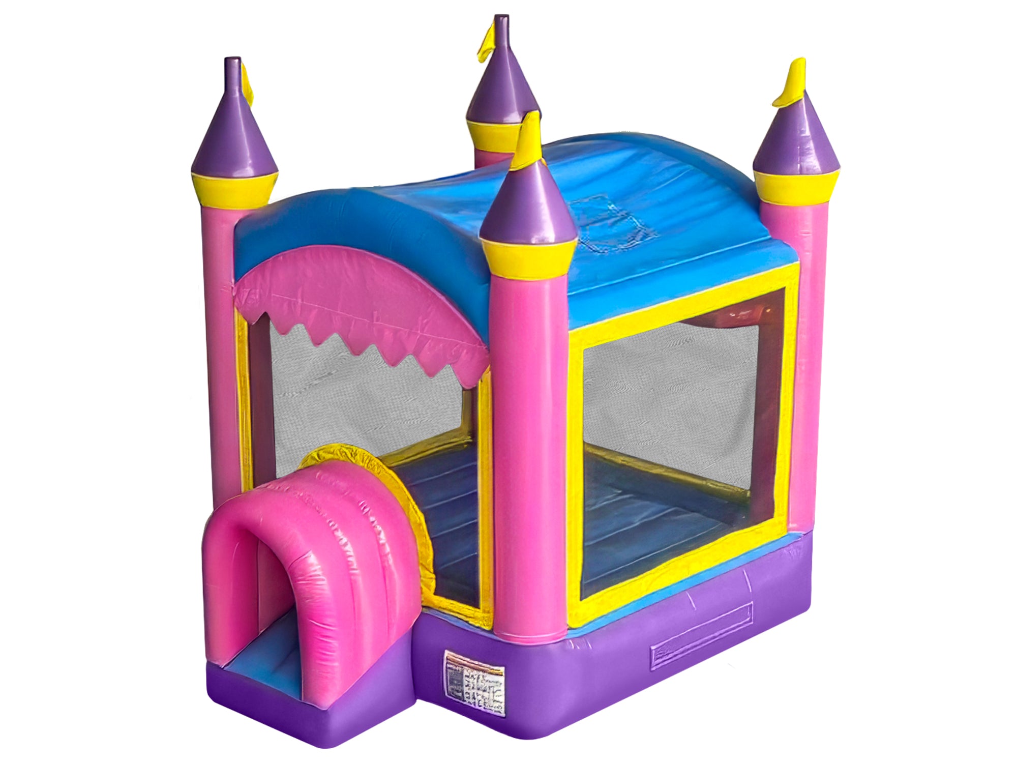 10-foot Commercial Crossover Princess Castle Inflatable Bounce House - HullaBalloo Sales
