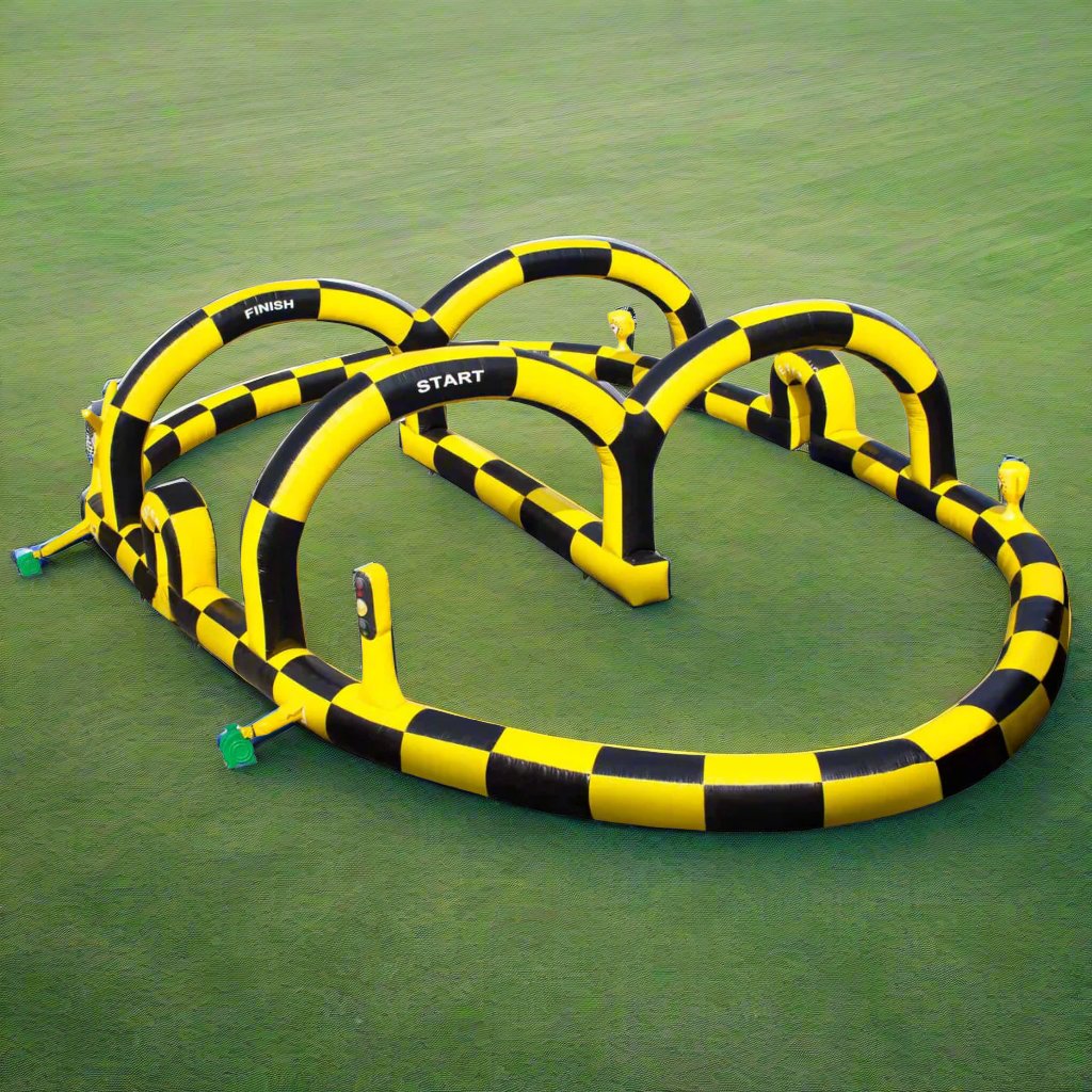 Zorb Races Zorb Race Track, Inflatable Race Track for Sale | HullaBalloo Sales