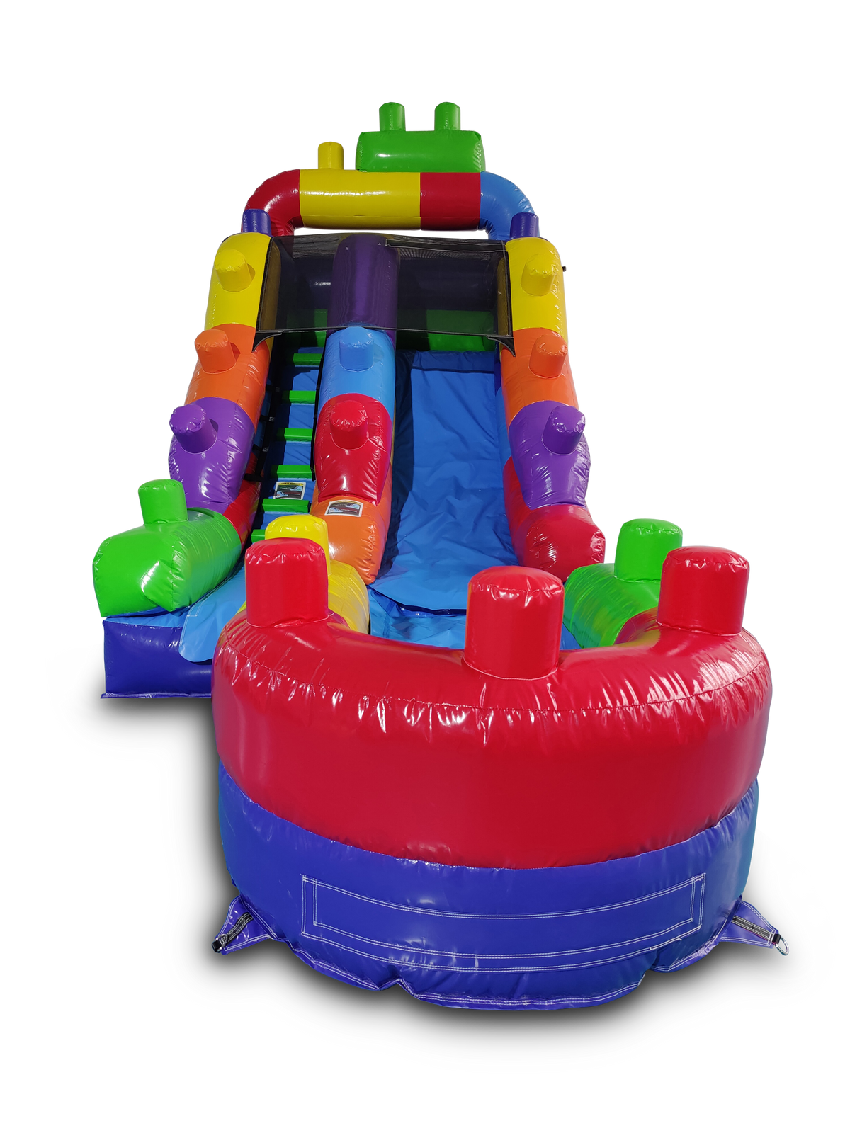12' Blocks Inflatable Slide Wet/Dry | HullaBalloo Sales