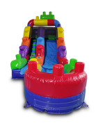 12' Blocks Inflatable Slide Wet/Dry