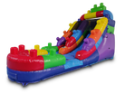 12' Blocks Inflatable Slide Wet/Dry