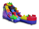 12' Blocks Inflatable Slide Wet/Dry