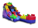 12' Blocks Inflatable Slide Wet/Dry
