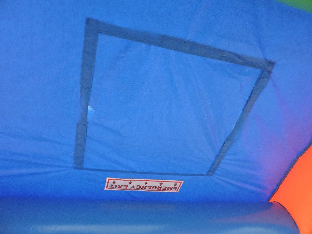 Emergency Exit of Blocks Bounce House 13 | HullaBalloo Sales