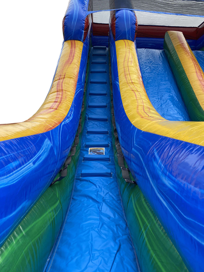 18 Fun Inflatable Dual Slide Wet/Dry - HullaBalloo Sales