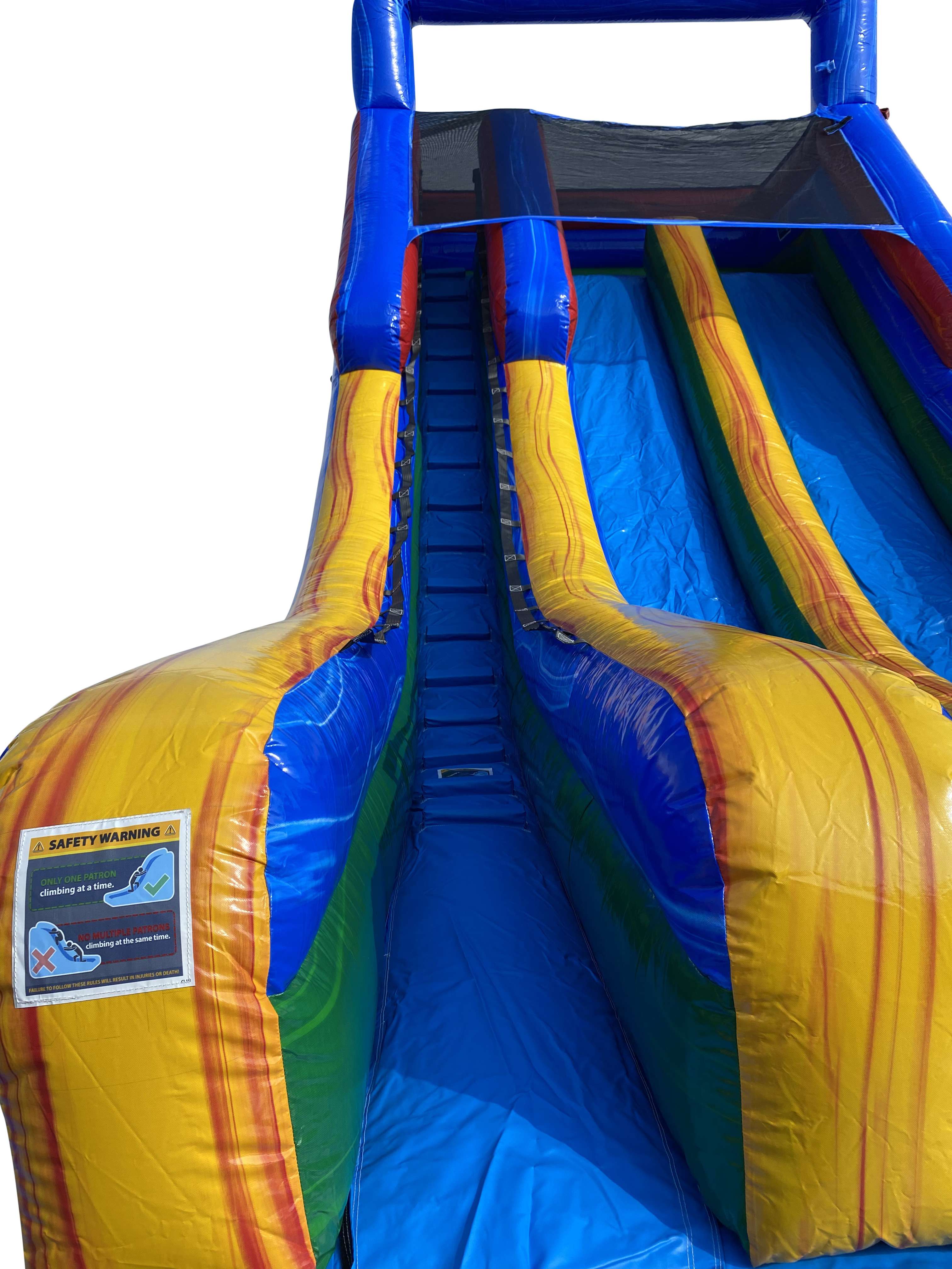 20 Fun Inflatable Dual Slide Wet/Dry - HullaBalloo Sales