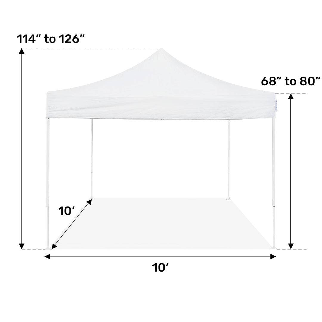 10x10 Economy Pop Up Tent - HullaBalloo Sales