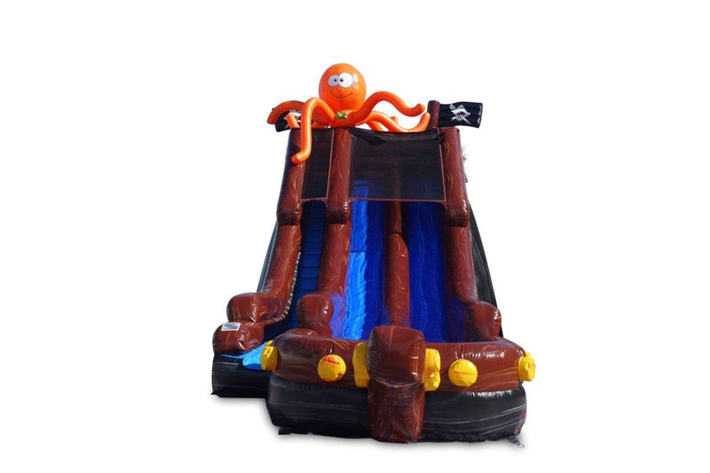 18 Pirate Cove Inflatable Dual Slide Wet/Dry - HullaBalloo Sales
