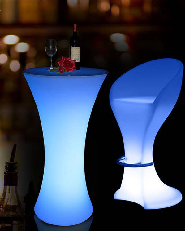 LED Round Cocktail Table - HullaBalloo Sales