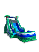 15 Tropical Inflatable Slide Wet/Dry - HullaBalloo Sales