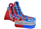 20 Blazin Curved Inflatable Dual Slide Wet/Dry - HullaBalloo Sales