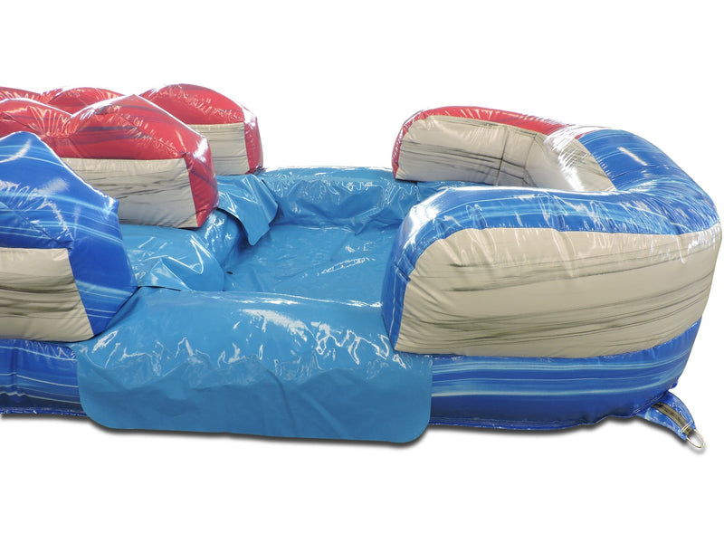 20 Cotton Candy Curved Inflatable Dual Slide Wet/Dry