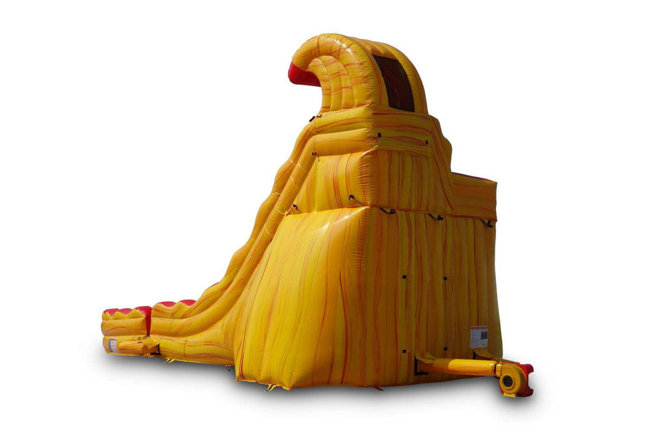 Fitt Curve Inflatable 20 Fire Curve Inflatable Dual Slide Wet/Dry | Commercial Curved Water ...