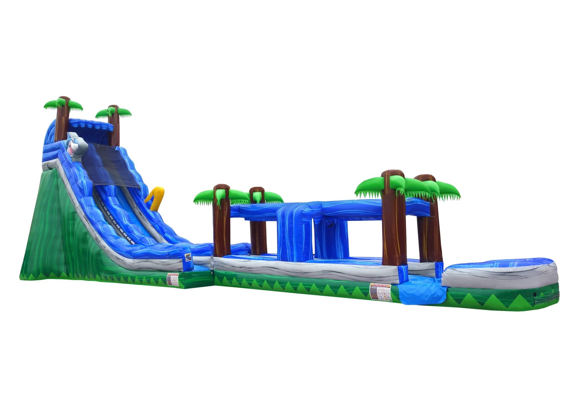 24 Tropical Giant Inflatable Waterslide with Pool - HullaBalloo Sales