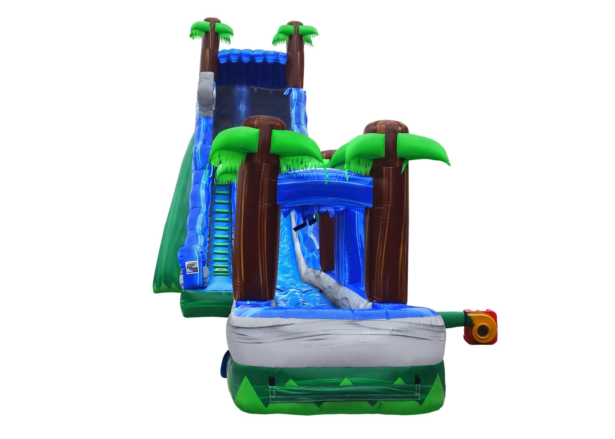 24 Tropical Giant Inflatable Waterslide with Pool - HullaBalloo Sales