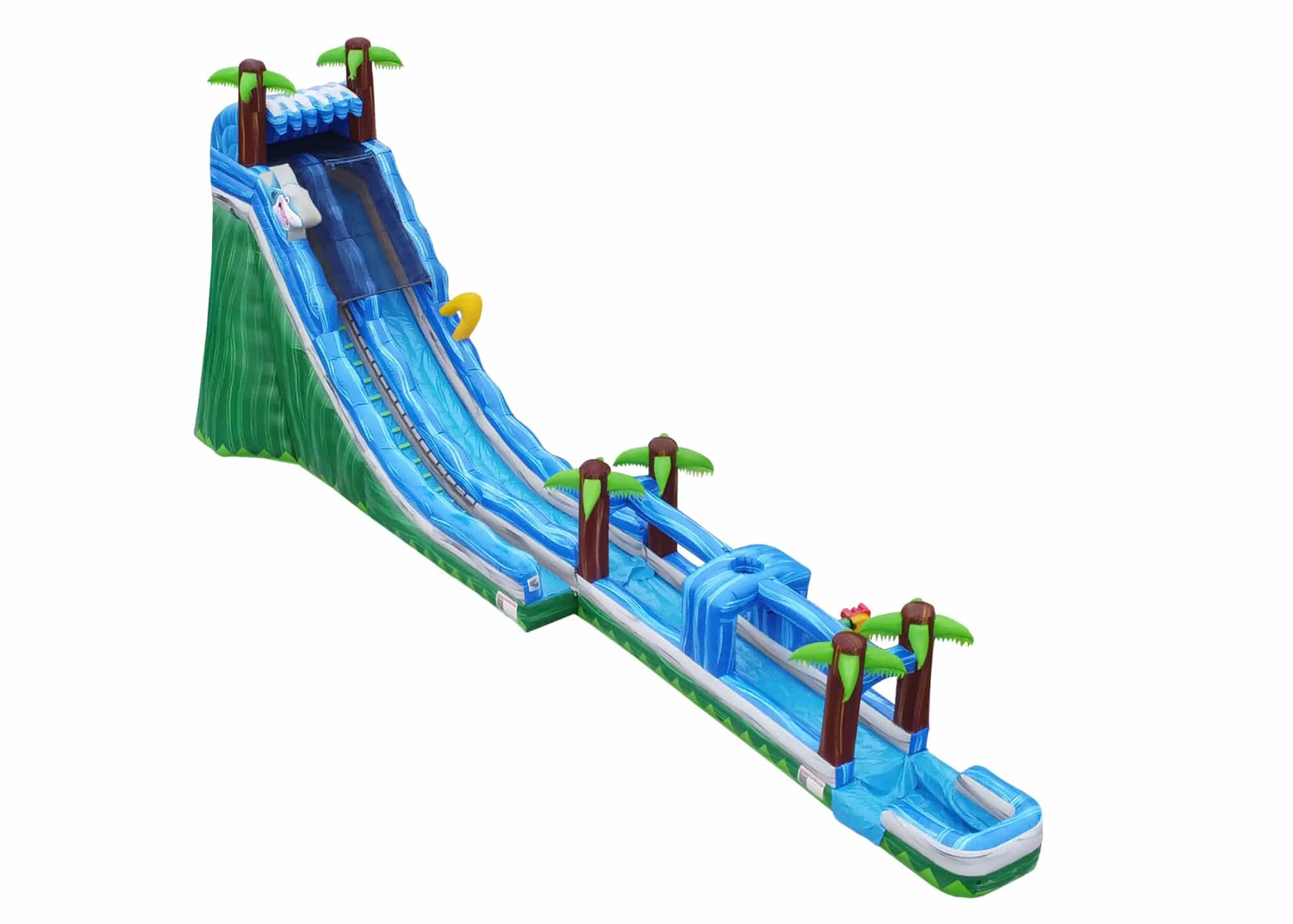 27 Tropical Giant Inflatable Waterslide with Pool - HullaBalloo Sales