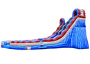 20 Blazin Curved Inflatable Dual Slide Wet/Dry - HullaBalloo Sales
