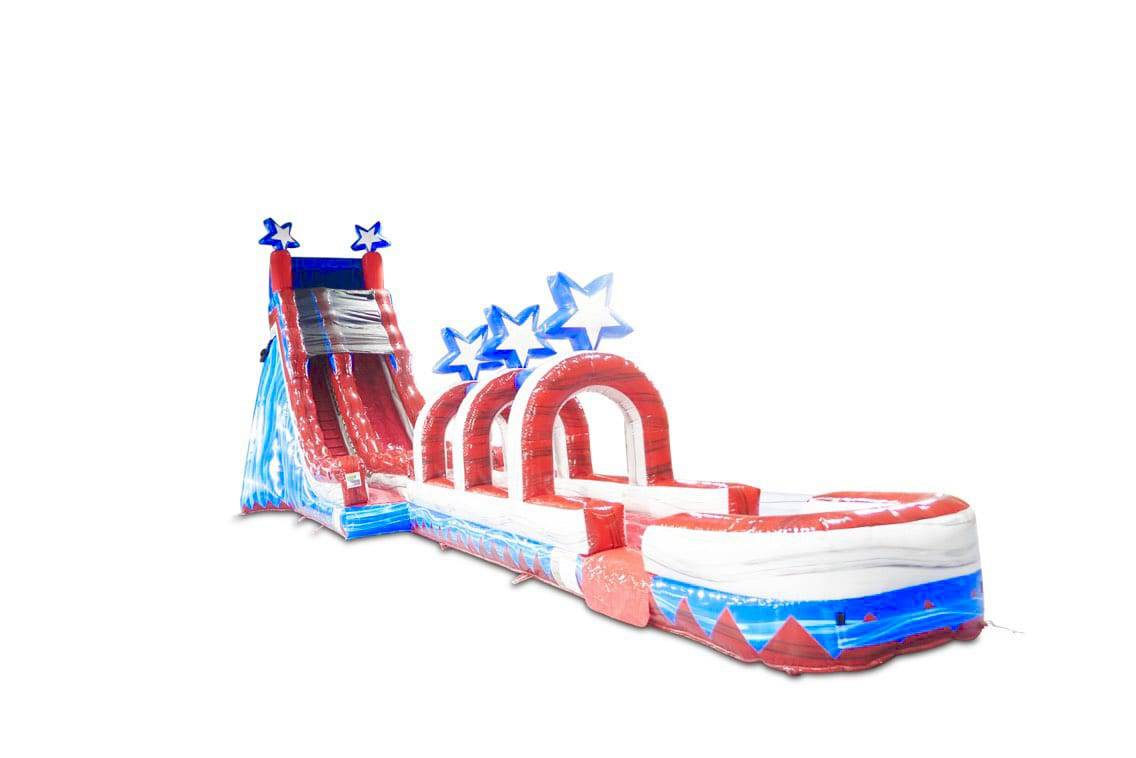 24 Blazin Giant Inflatable Waterslide with Pool - HullaBalloo Sales